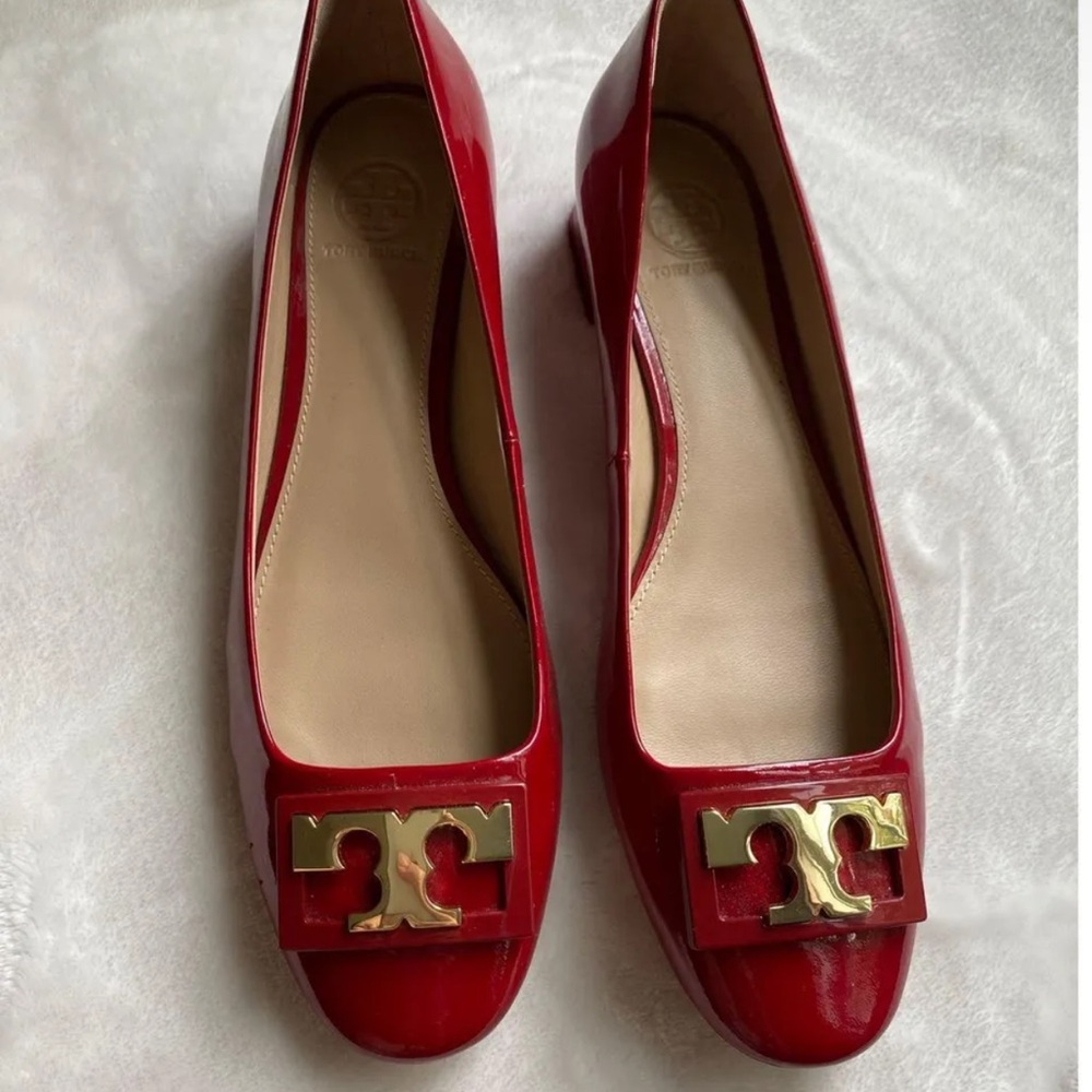 Tory Burch Gigi Red Patent Leather Pump